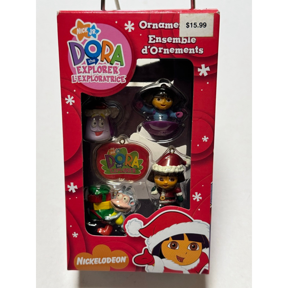 Nickelodeon Dora the Explorer Christmas Mini Ornament Set